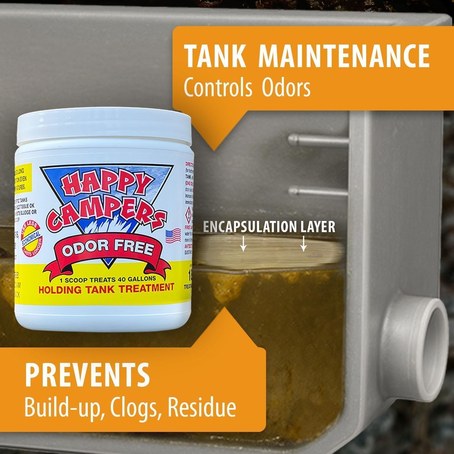 RV Toilet Treatment – Powerful Odor Control, Long-Lasting RV Tank Treatment -…