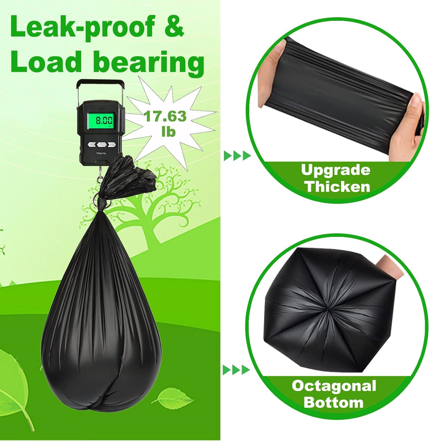 108 Portable Toilet Bags, 8 Gallon Biodegradable Camping Toilet Bags for Portab