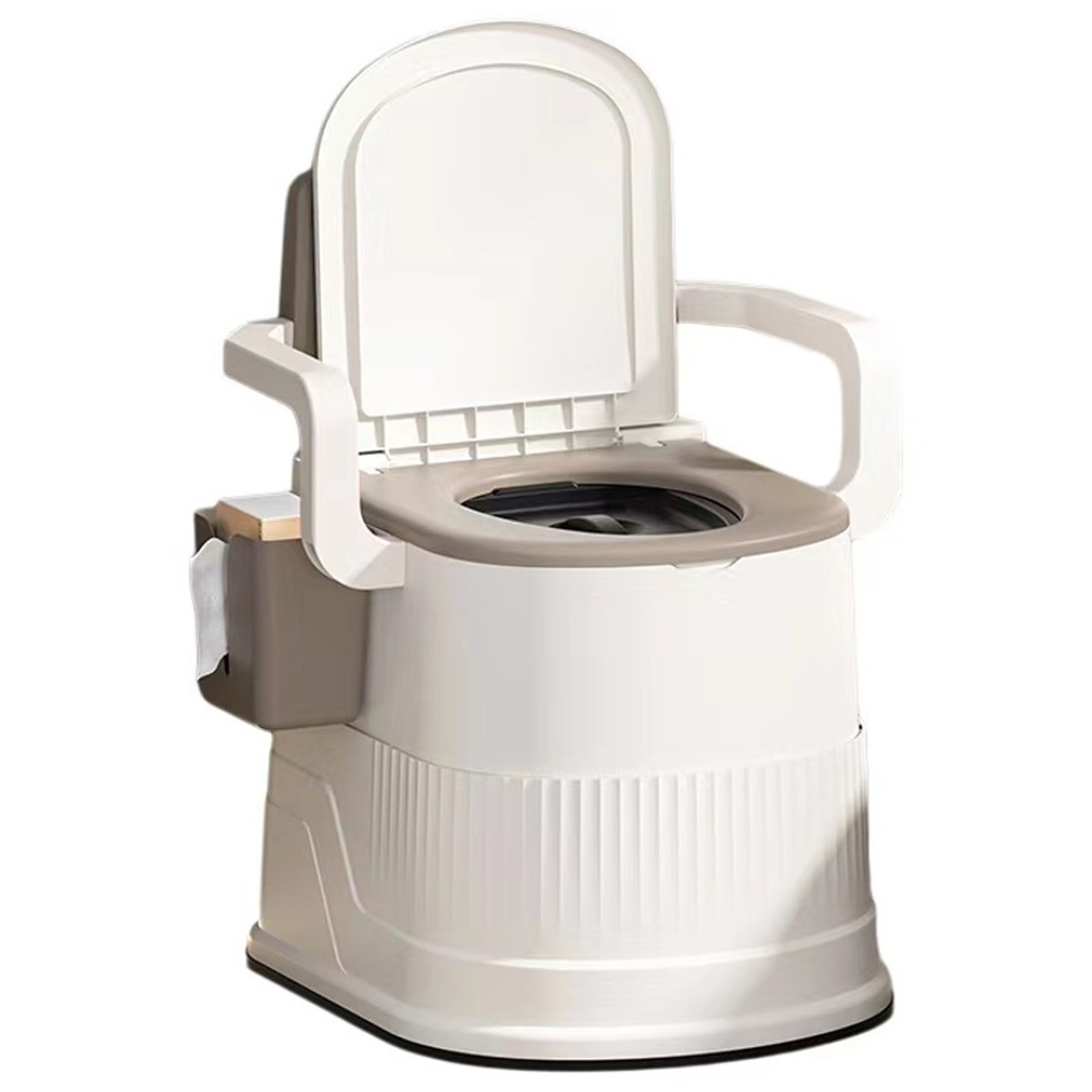 2-Gallon Portable Travel Toilet Outdoor/Indoor for Camping&Hiking w/ Tissue Box