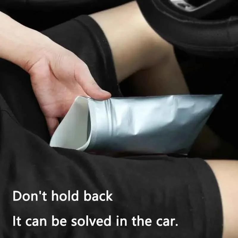 Car Emergency Disposable Urine Bag, Portable Unisex Toilet for Travel & Traffic
