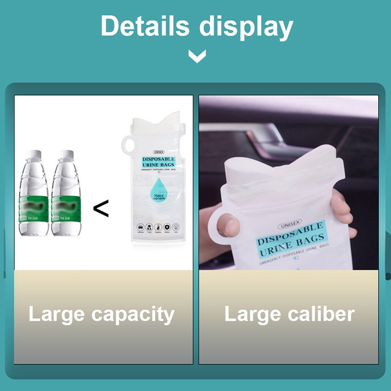 4 – 10 PCS 750ml Emergency Portable Urinal Bags Car Travel Vomit Toilet Unisex
