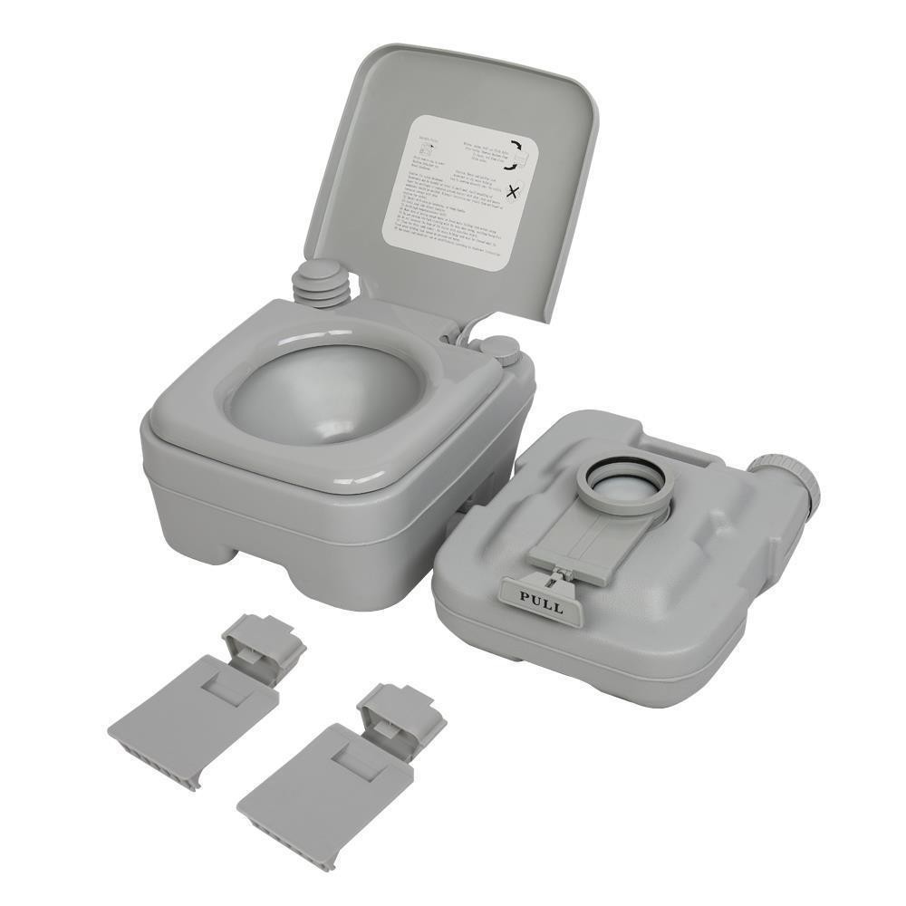 2.8 Gallon Portable Camping Toilet Flush Porta Vehicle Boat Toilet Potty