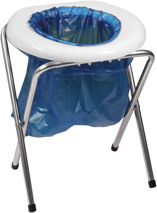 Portable Toilet Seat Camping Commode Bags Folding Outdoor Travel Emergency RV