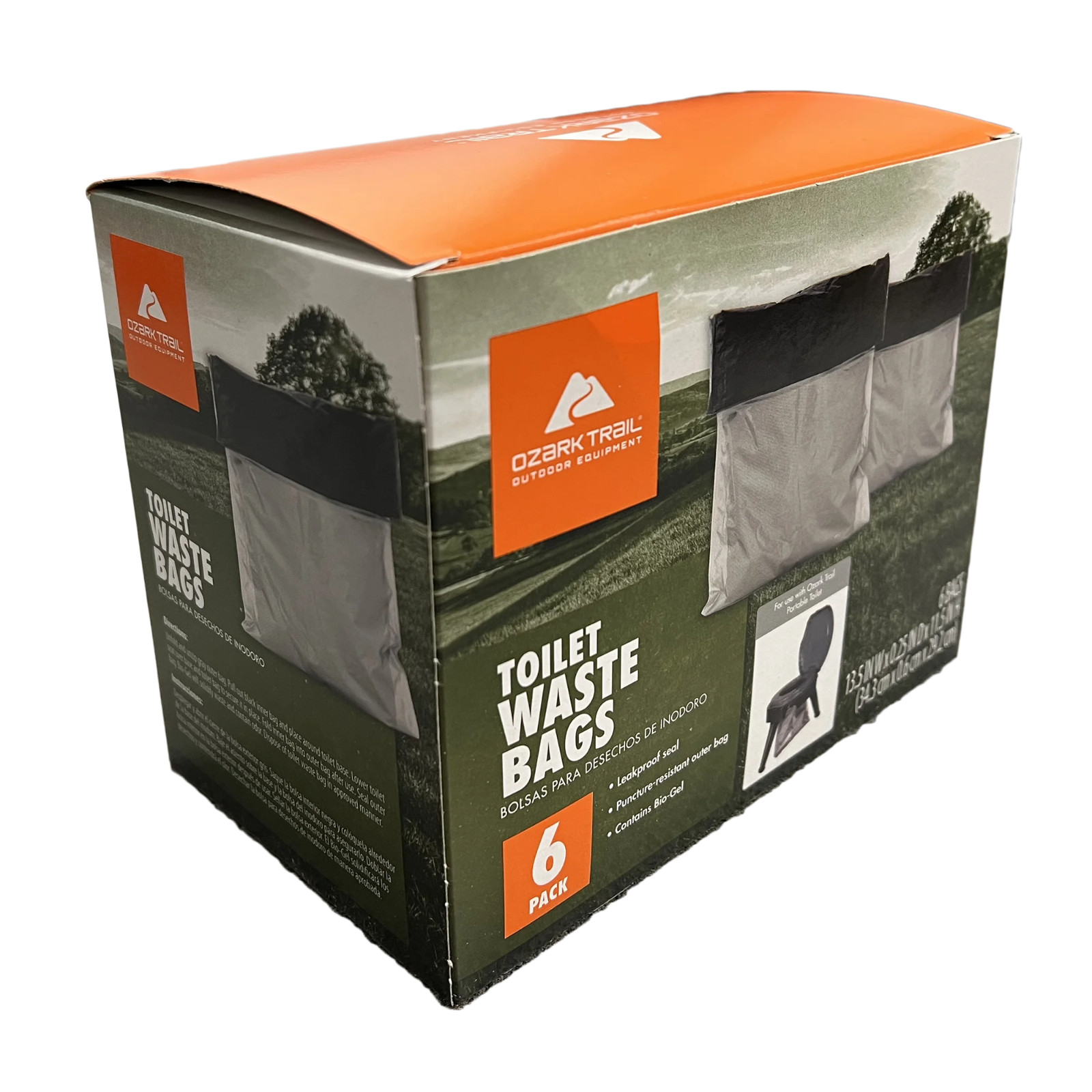 Ozark Trail Portable Toilet Waste Bags, 6 Count