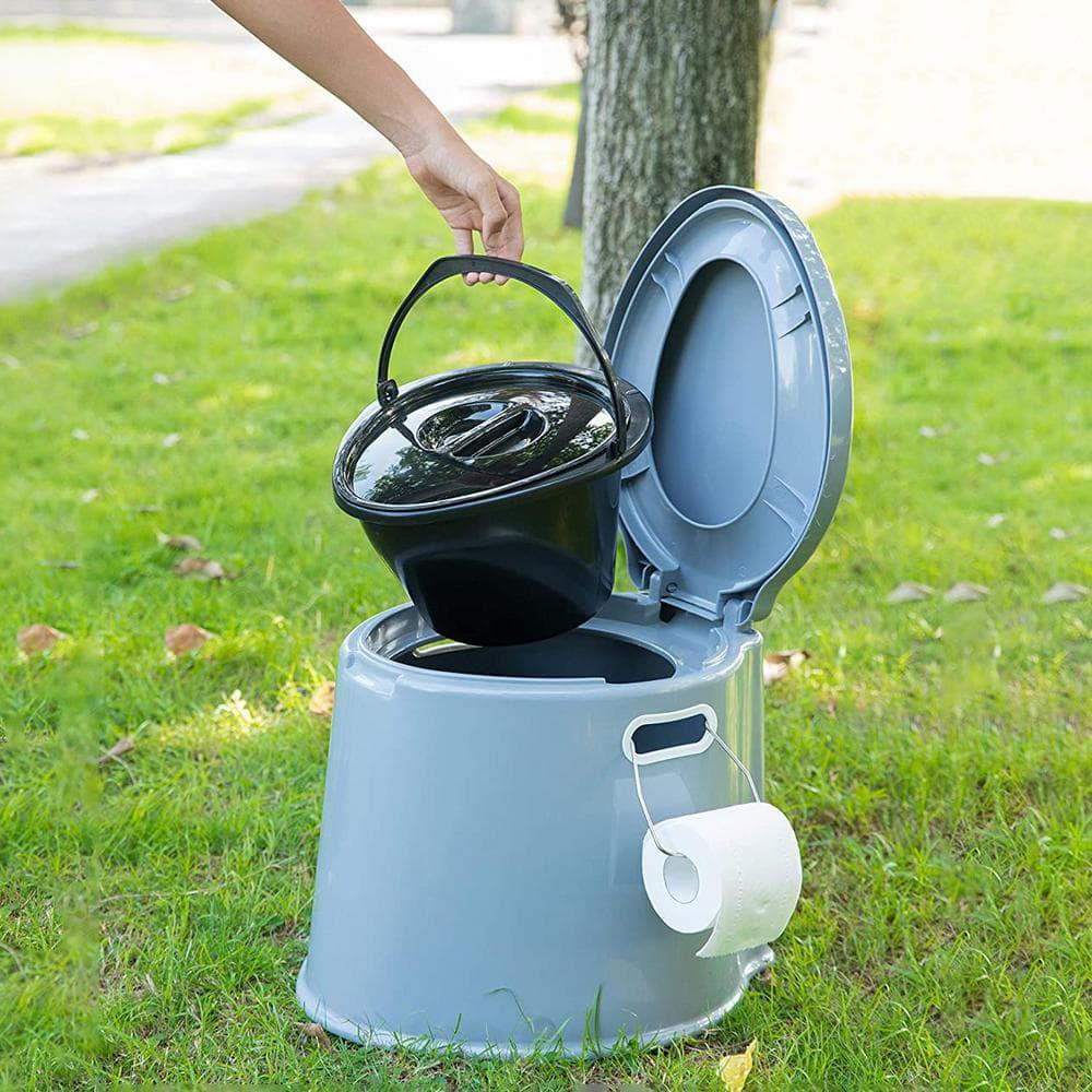 Portable Travel Toilet Camping Hiking Non-Electric Waterless Composting Commode