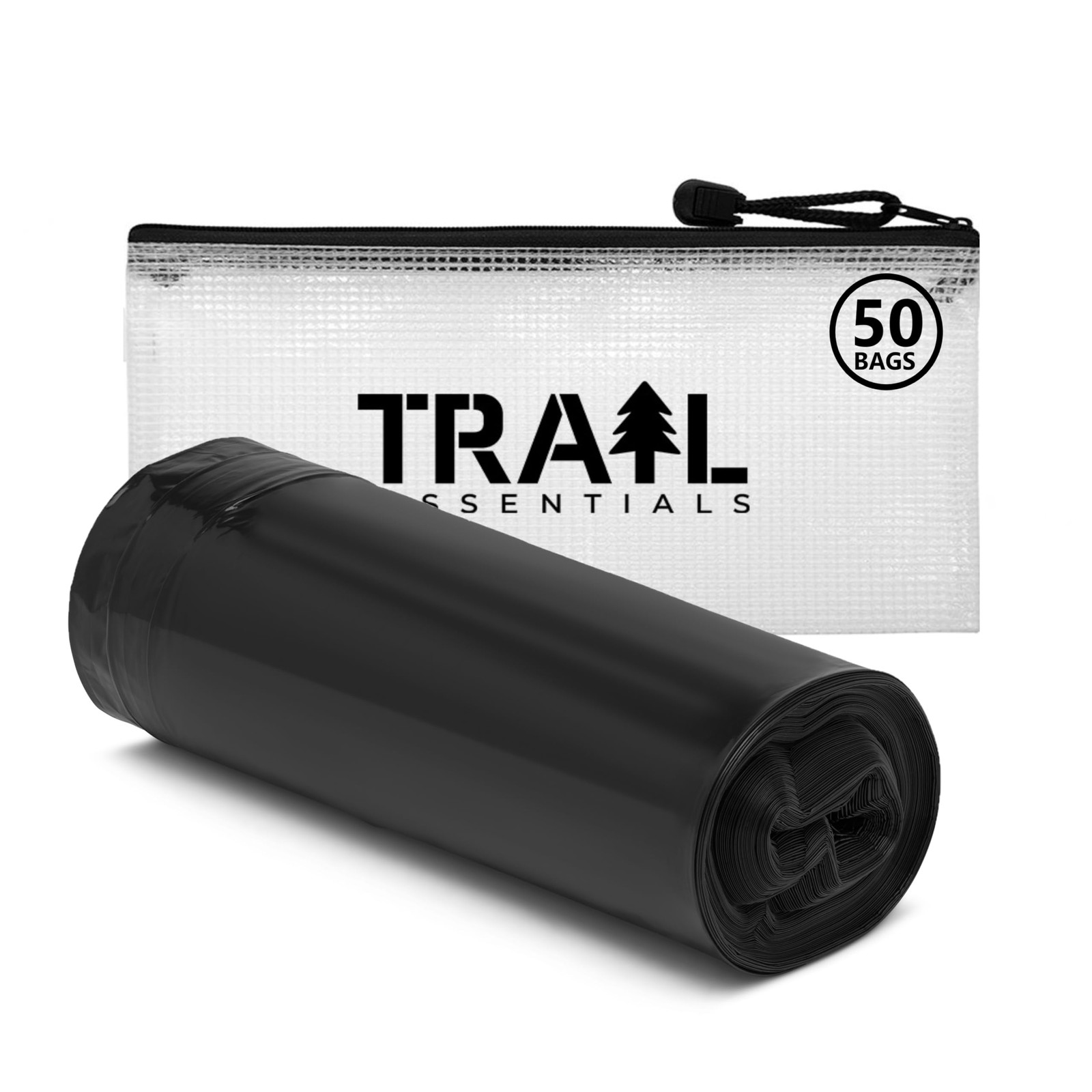 Black Opaque Portable Toilet Liners Hygienic LeakProof Camping Commode