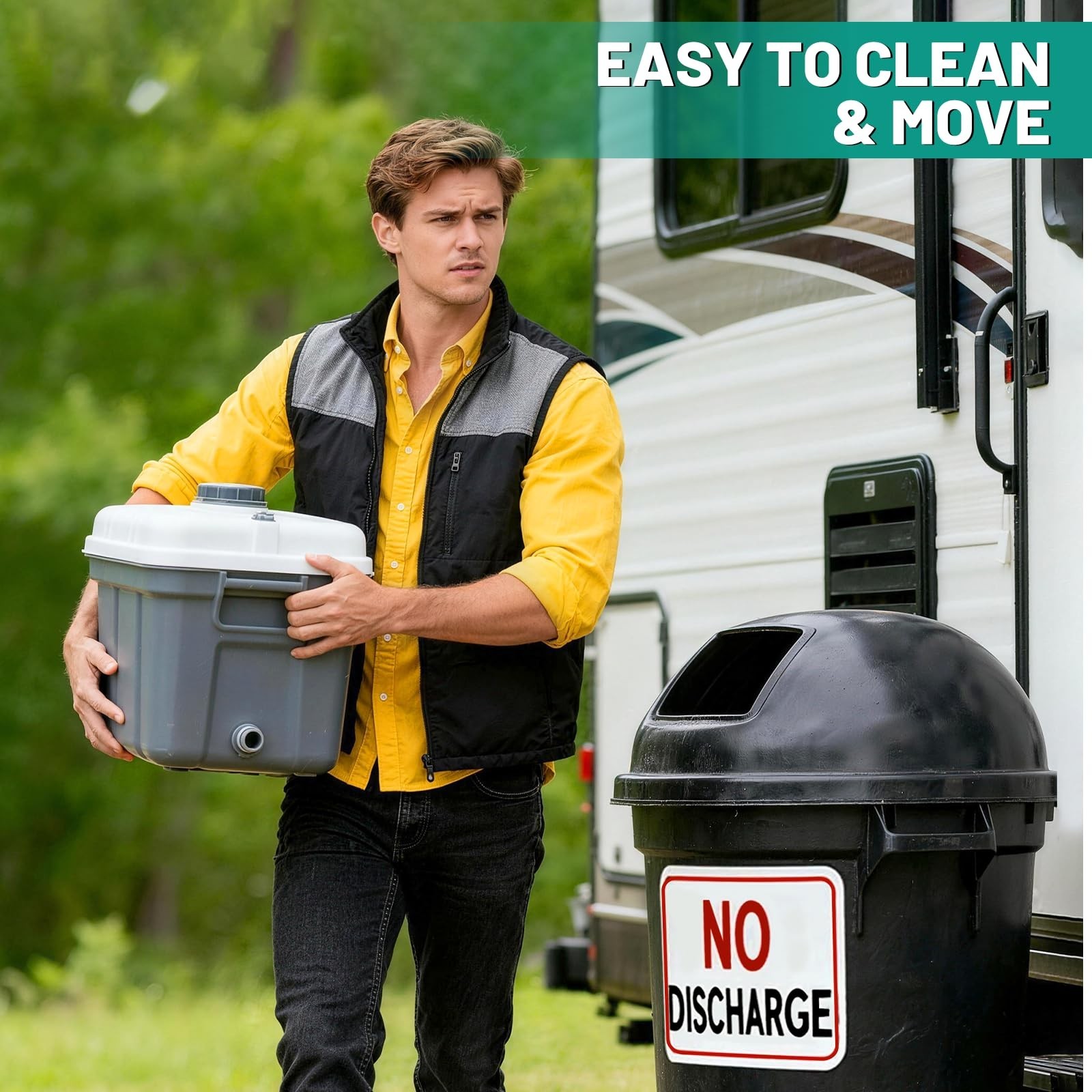 Portable Toilet Gel Powder – Poo & Pee Powder for Camping, Hiking, Outdoor Use