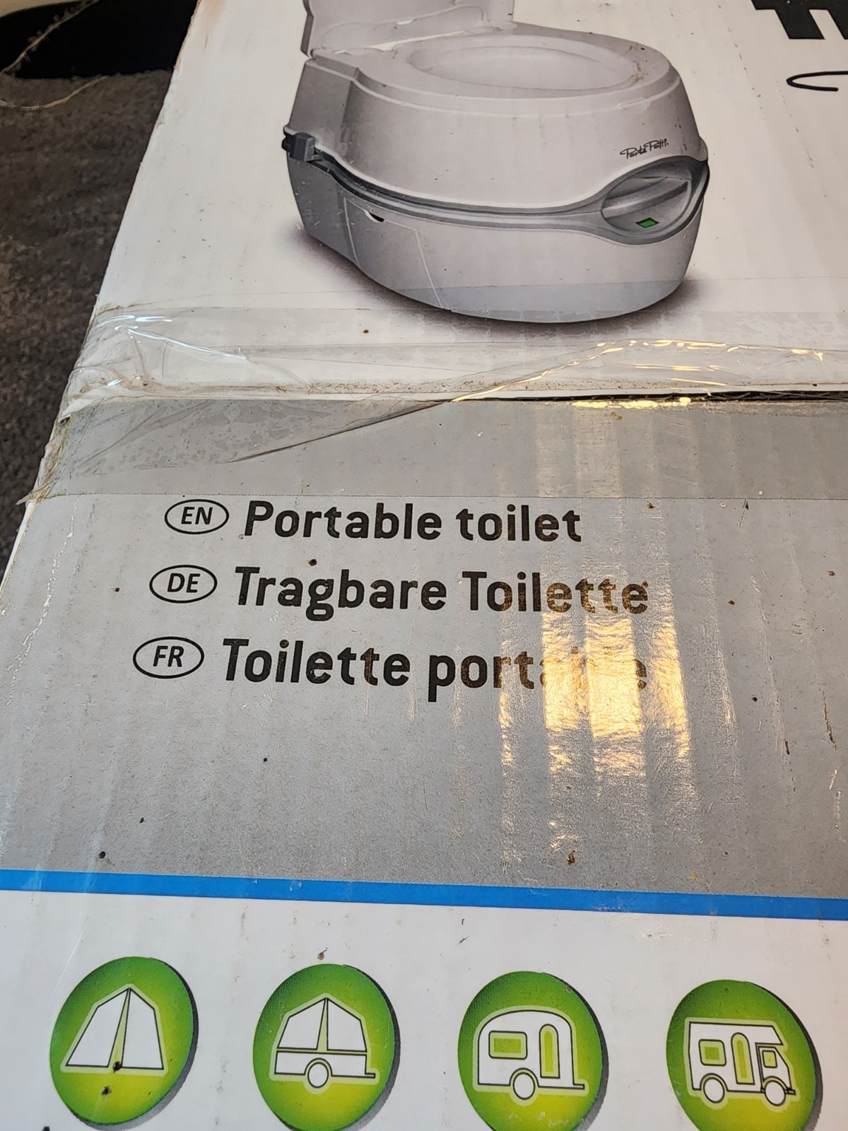 Thetford Porta Potti 565E Curve Portable RV or Boat Toilet