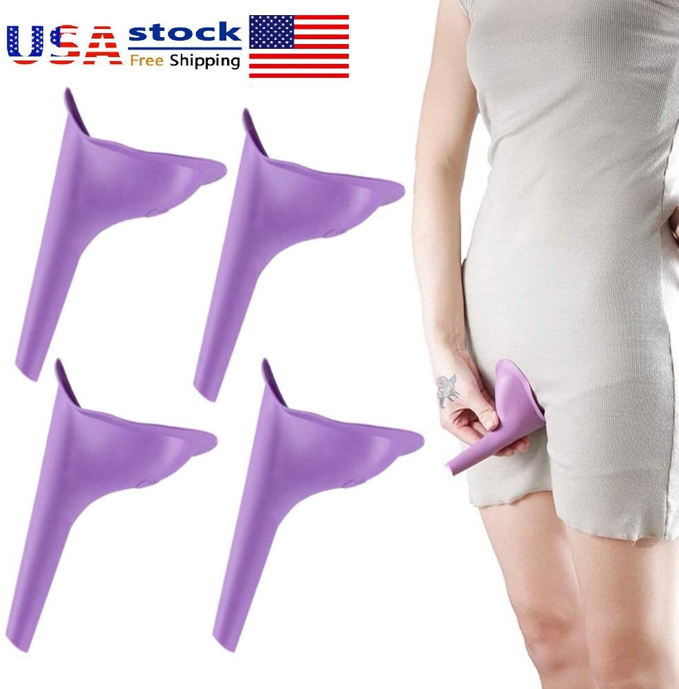 5pcs Portable Female Woman Ladies She Urinal Urine Wee Funnel Camping Travel Loo