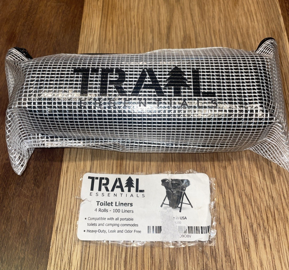 Trail Essentials Toilet Liners Leak Proof Odor Free Camping Portable Toilet Bags