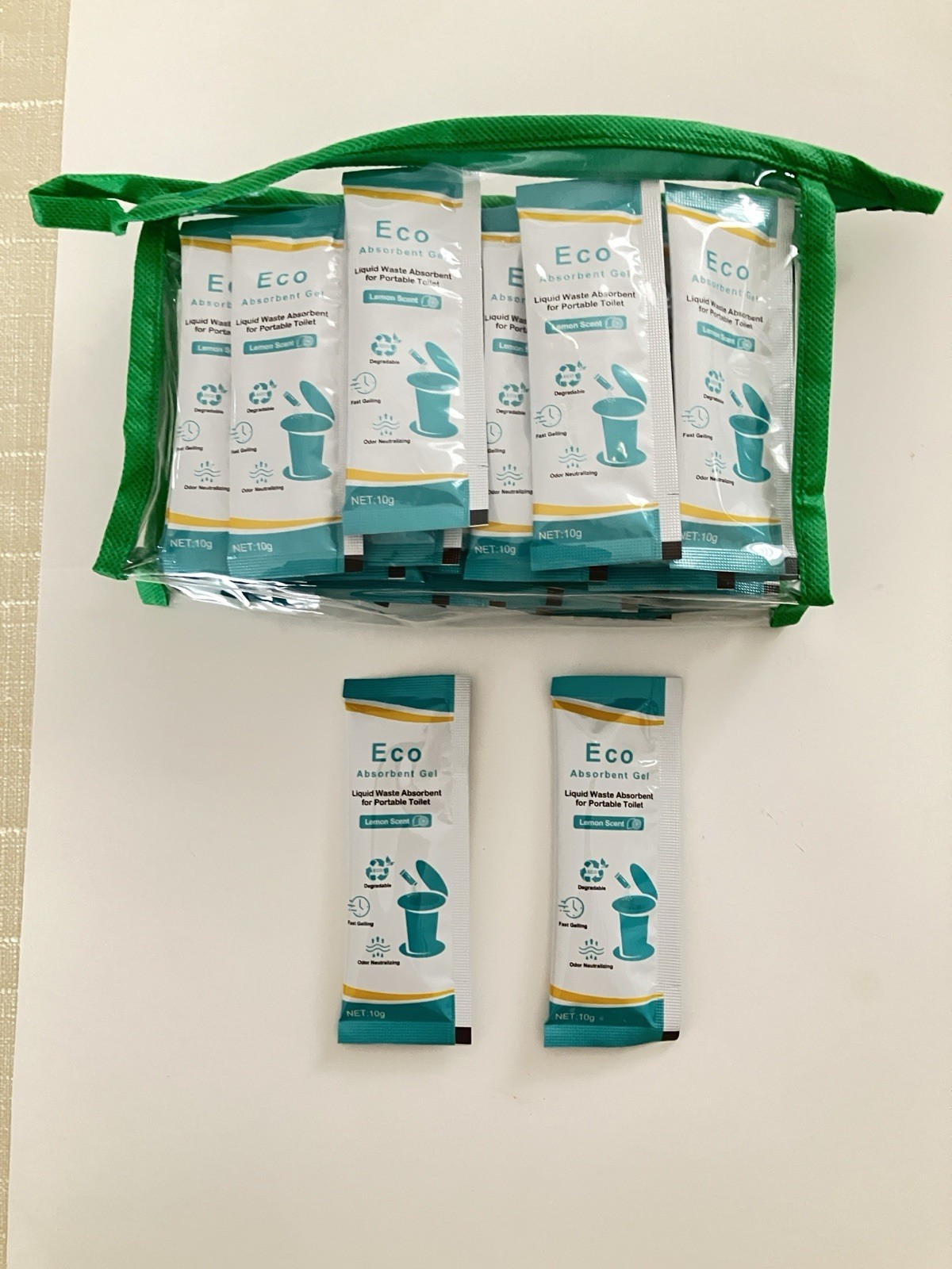 28 Pack Poo Gel for Portable Toilets, Eco Absorbent Powder for Camping Brand New