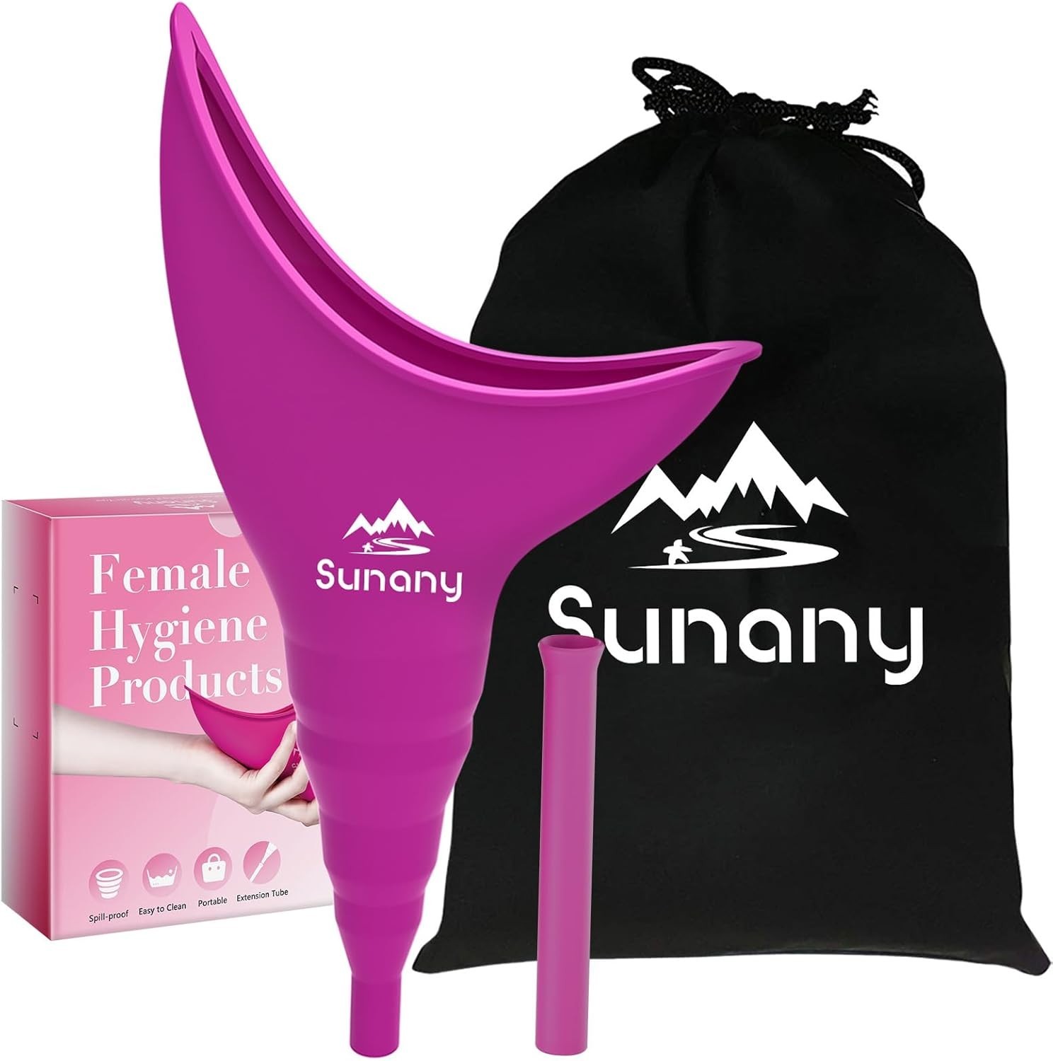 Portable Female Urinal with Silicone Funnel – Hygienic Travel Solution