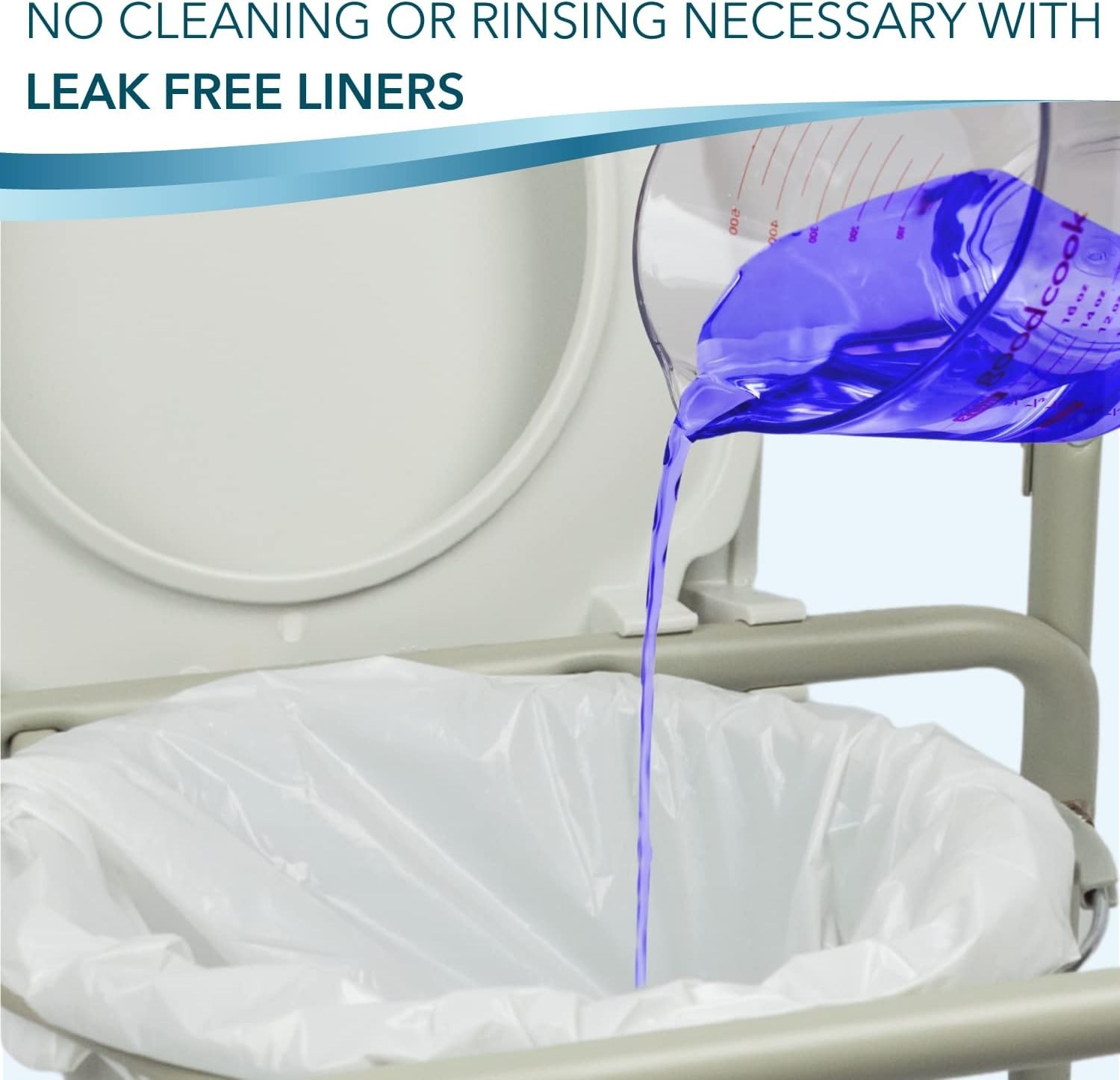 48 Pack Bedside Commode Liners – Leak-Proof Disposable Bags for Easy Hygiene