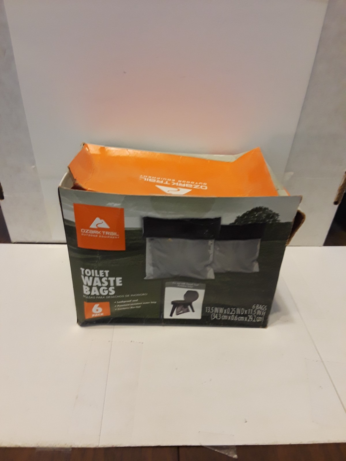 Ozark Trail Toilet Waste Bags with Bio Gel – 6 pack