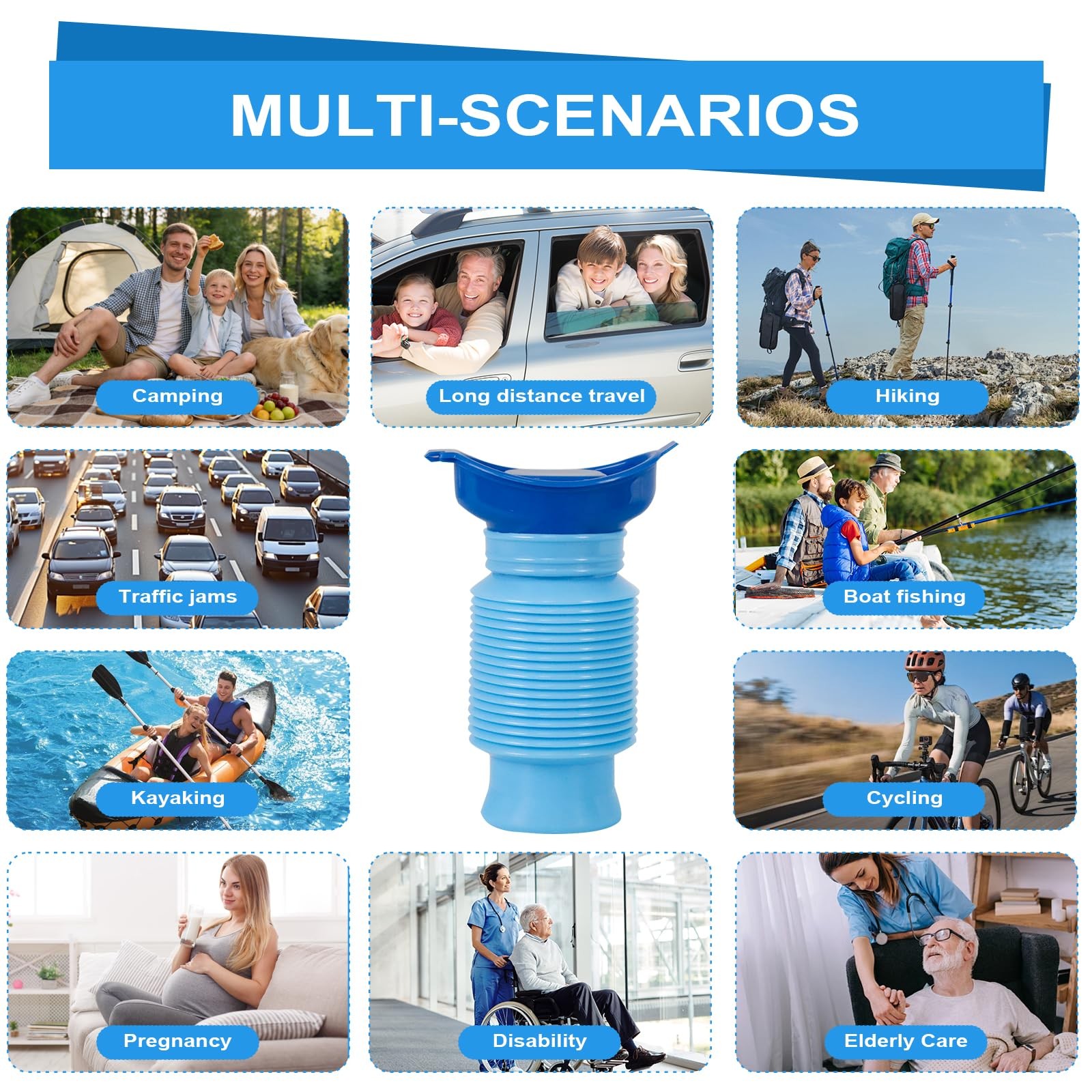 Pee Bottles for Men Portable Urinal for Men Collapsible Urine Bottle 750ML Car