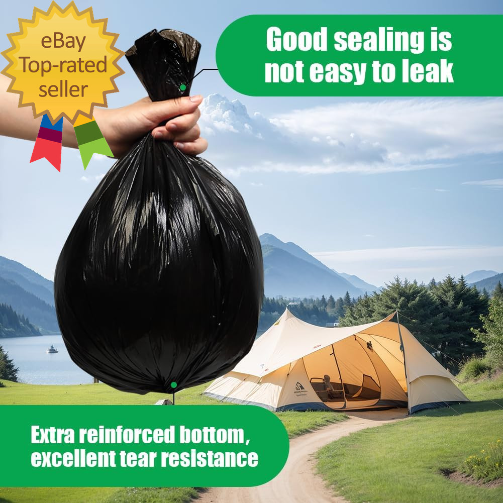 Camping Toilet Bags, 120 PCS (6 Roll) Portable Toilet Bags, Thickened Toilet Was