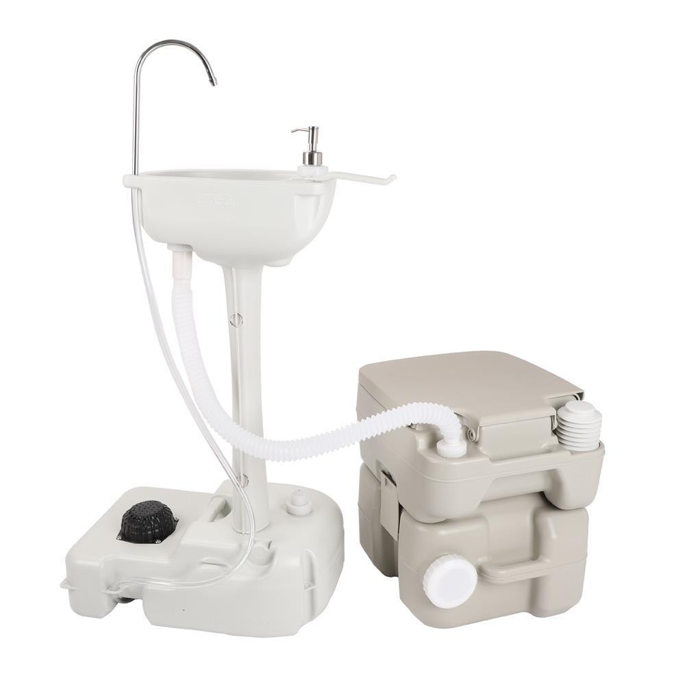 Camping Indoor Home Use Hygiene Wash Set 20L Toilet Wash Sink Basin RV Faucet