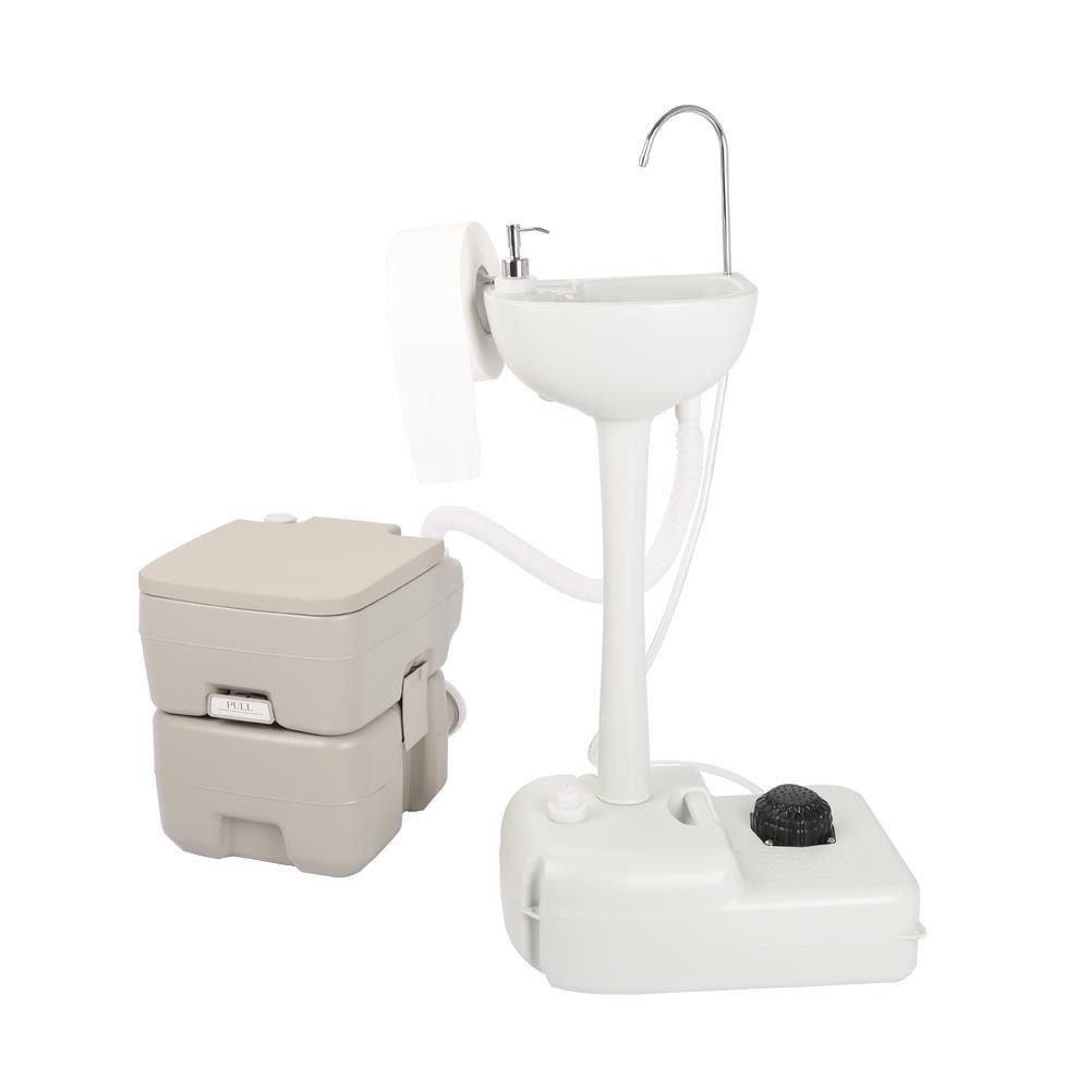Camping Indoor Home Use Hygiene Wash Set 20L Toilet Wash Sink Basin RV Faucet