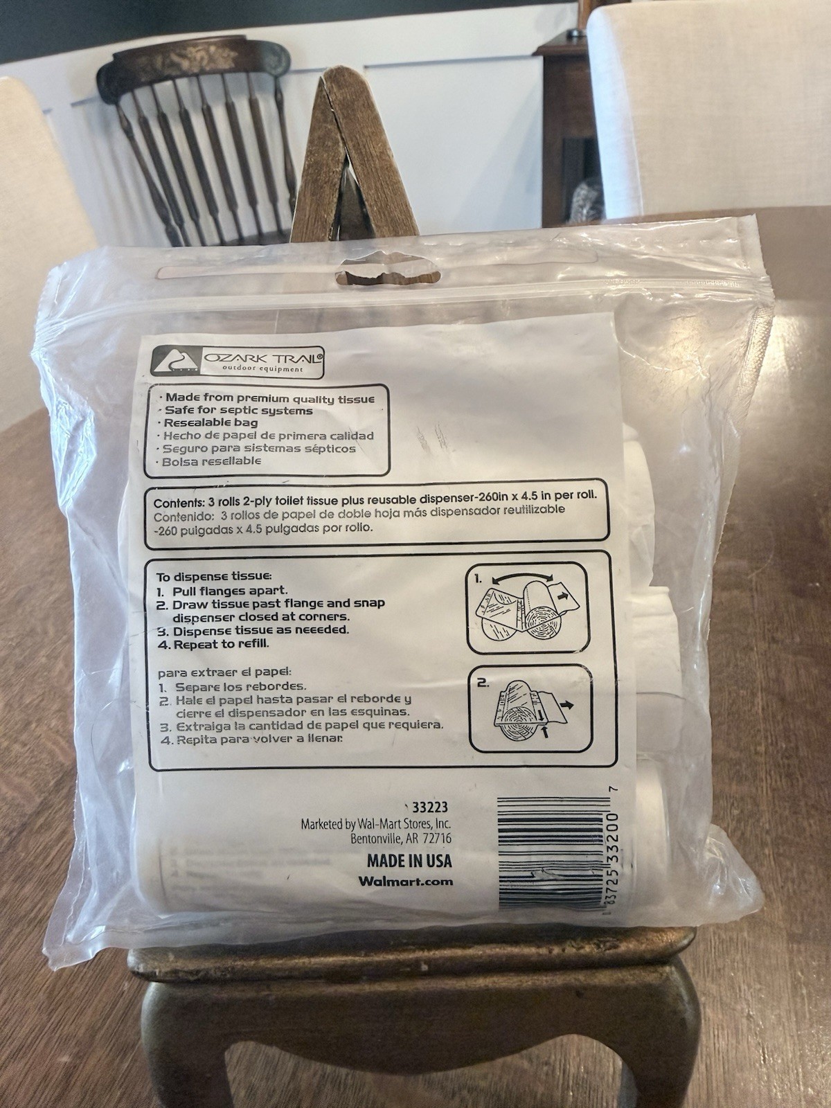 3 Rolls Bio-degradeable Paper Camping Hunting Survival Emergency Kits Toilet