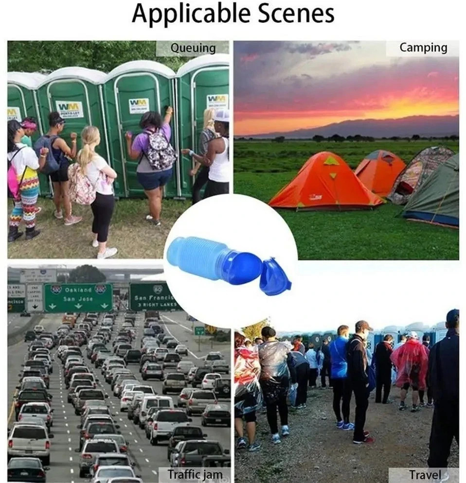 Portable Urinal Male Female Emergency Travel Camping Car Toilet Pee Bottle Kit