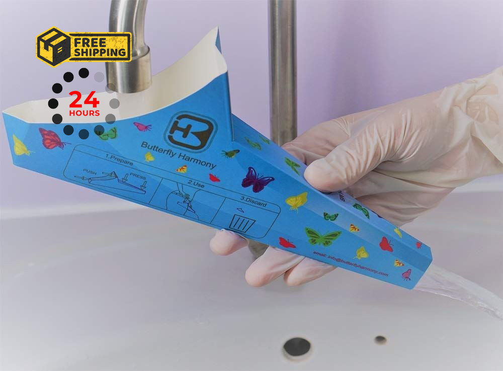 Butterfly Harmony S3 (8 Funnels) Disposable Paper Female 8 Funnels, blue