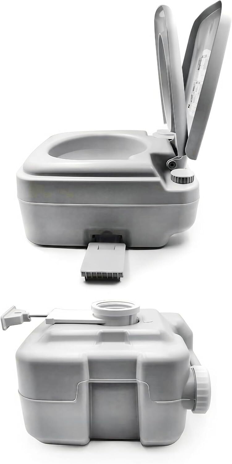 5 Gallon 20L Portable Toilet Flush Travel Camping Commode Potty Outdoor/Indoor