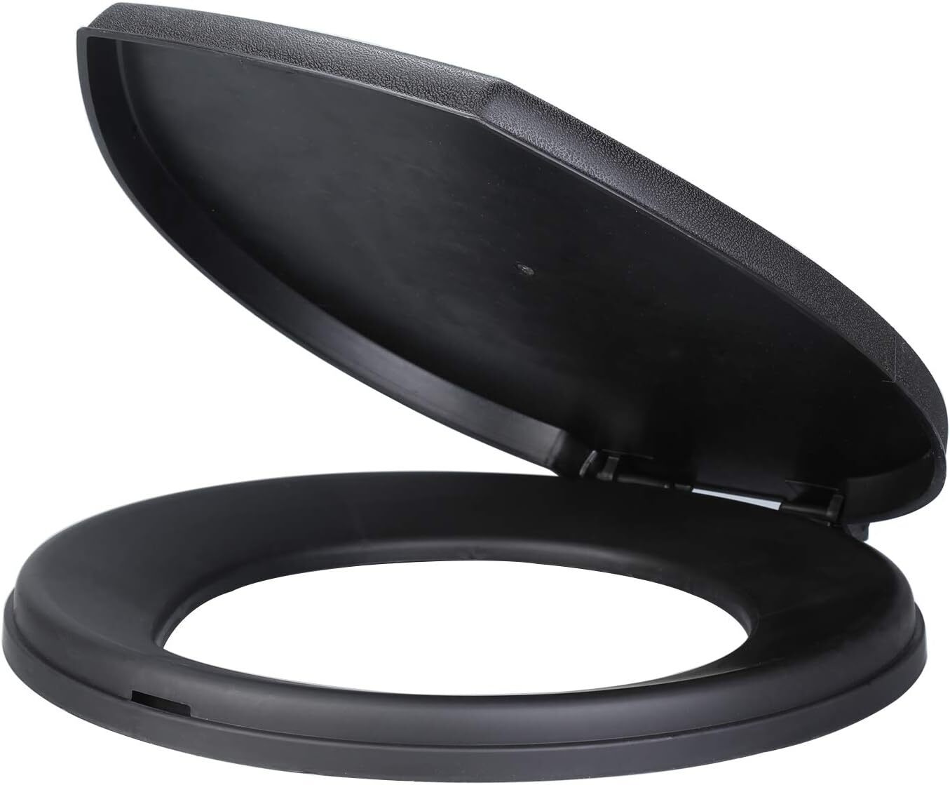 5 Gallon Bucket Toilet Seat with Lid Travel Outdoor Camping Hiking Snap On Black