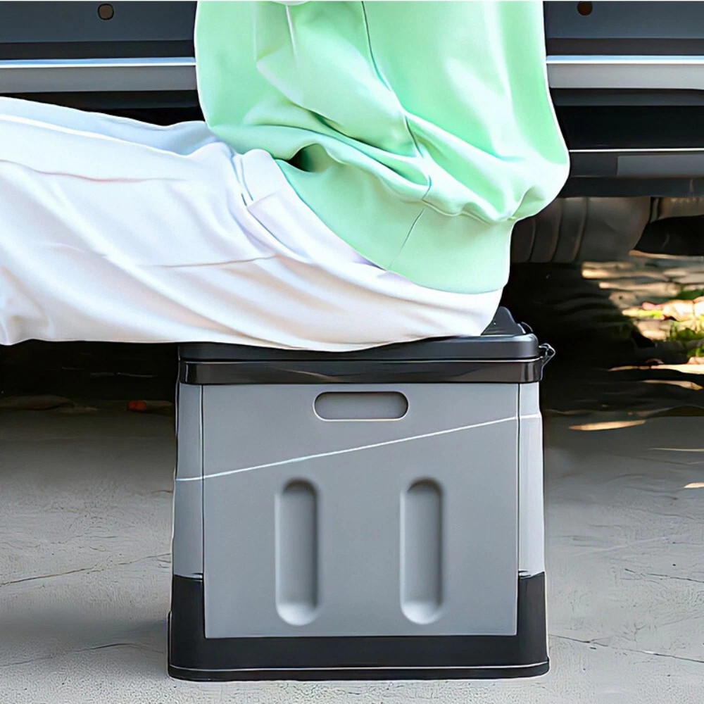 Portable Camping Toilet 20L Foldable Potty for Car Travel, Hiking Emergency Use