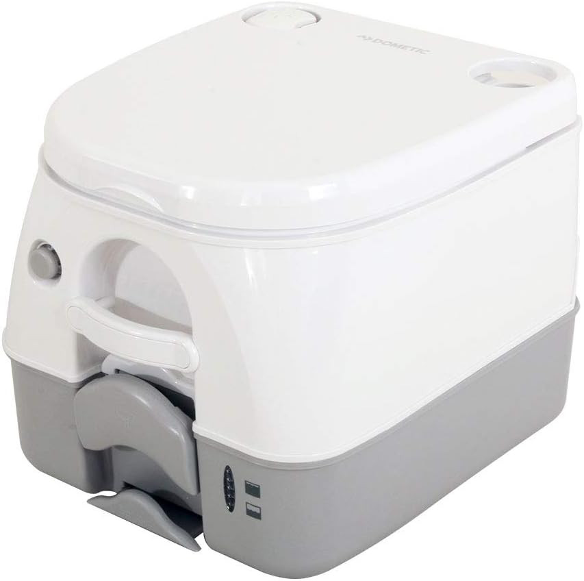 Portable 2.6 Gallon Sanitation Toilet – Compact Grey Design