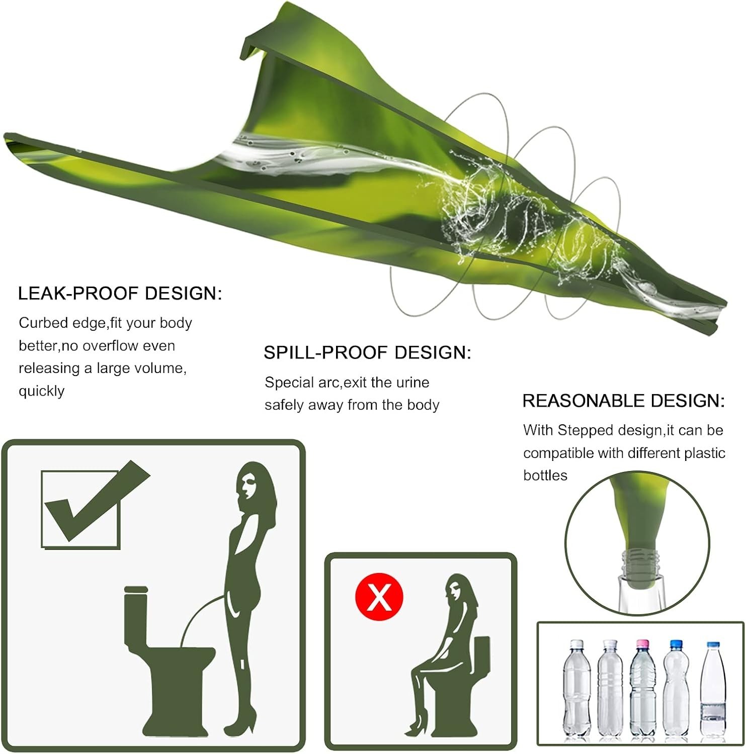 Camo Portable Female Urination Device – Convenient and Hygienic Travel Tool