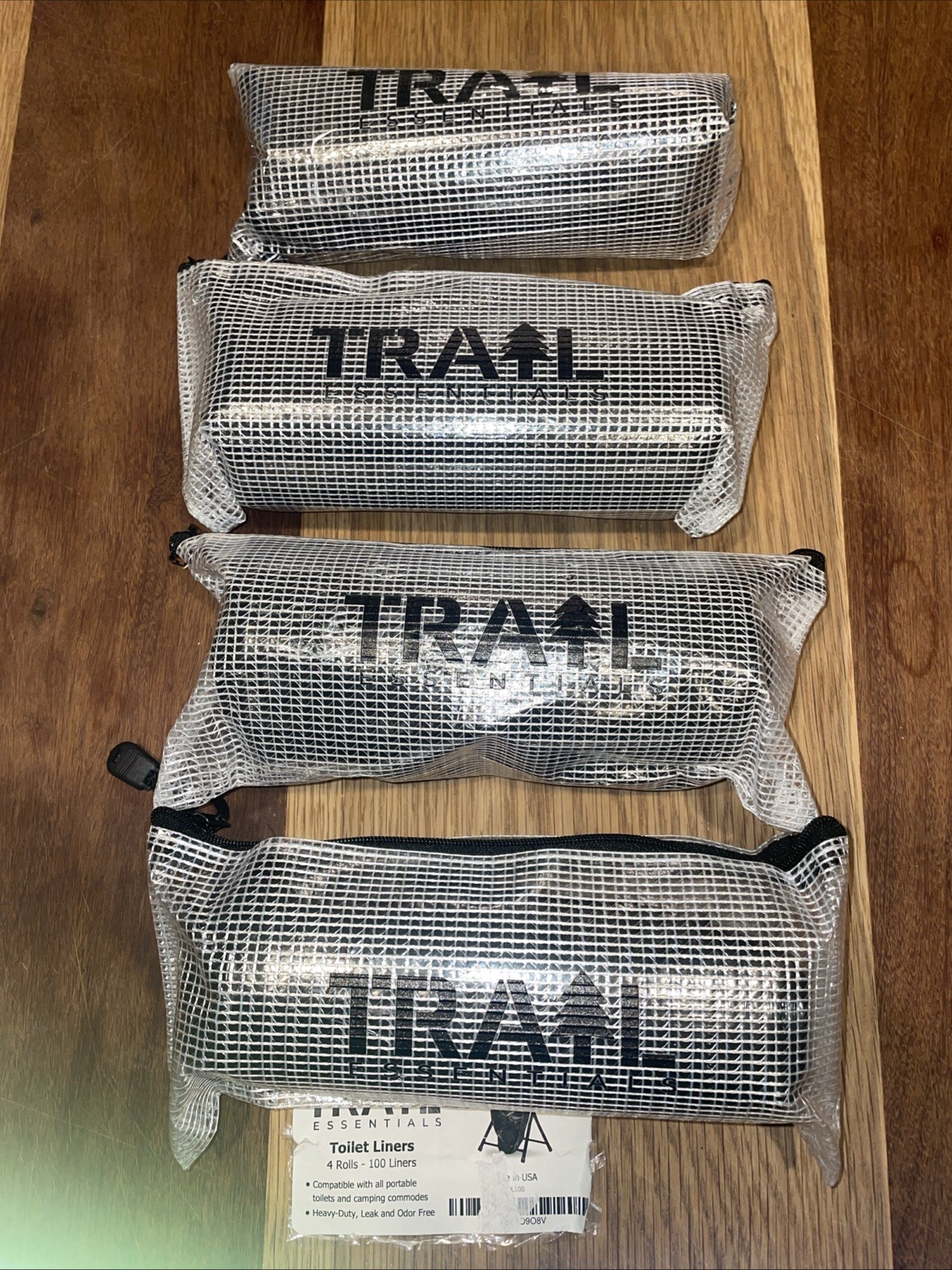 Trail Essentials Toilet Liners Leak Proof Odor Free Camping Portable Toilet Bags