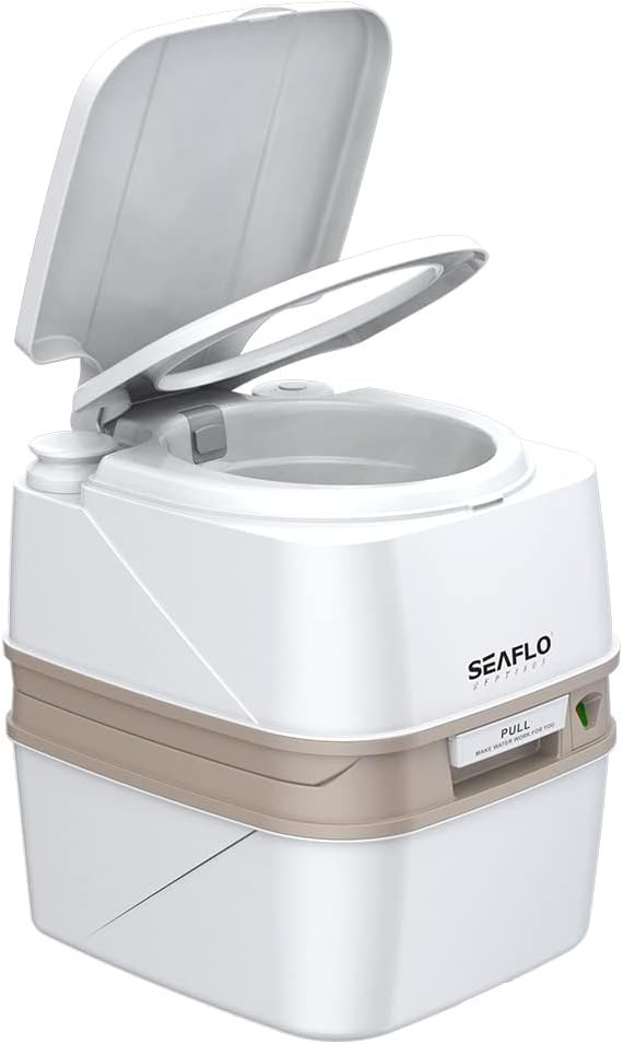 Portable Toilet 4.8 Gal RV Boat Camping 4-