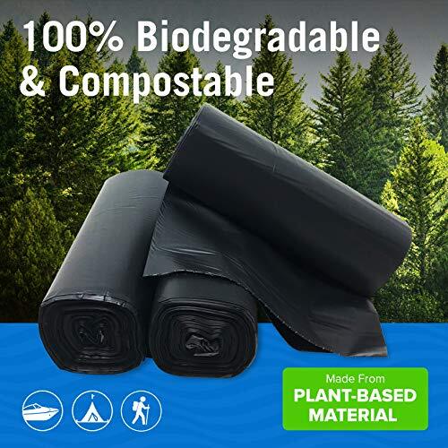 45 Toilet Bags, Biodegradable & Portable Potty Bags for 5 Gal Human Waste Bag