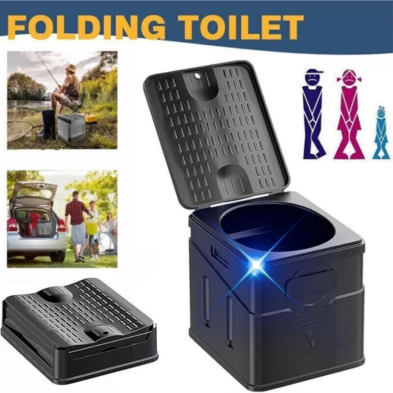 20L Portable Folding Toilet Car Outdoor Travel Potty for Camping Hiking Beach S
