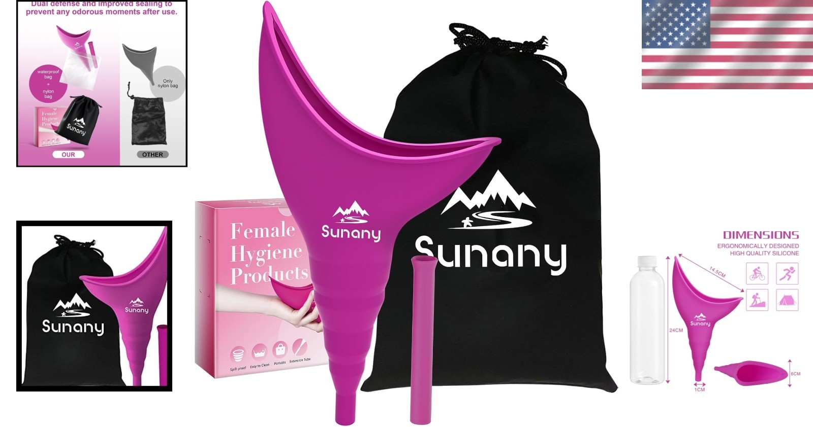 Travel-Friendly Female Urinal with Silicone Funnel – Comfort & Hygiene Anytime