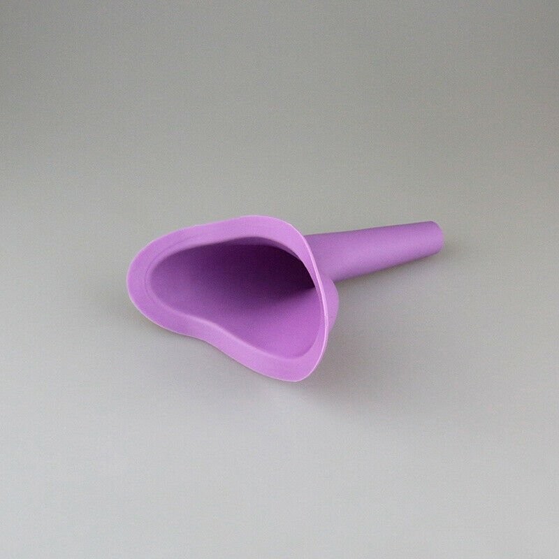 2-10x Travel Female Urination Device, Silicone Reusable Female Urinal Pee Funnel