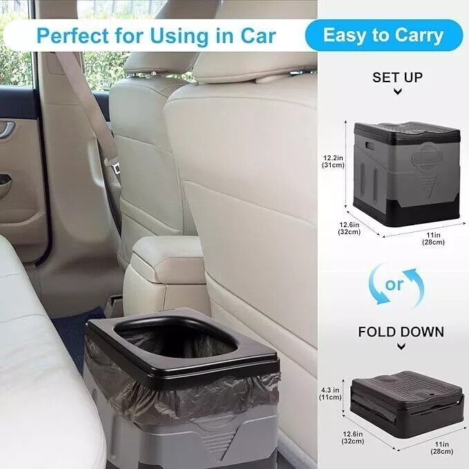 20L Portable Folding Toilet Car Outdoor Travel Potty for Camping Hiking Beach U