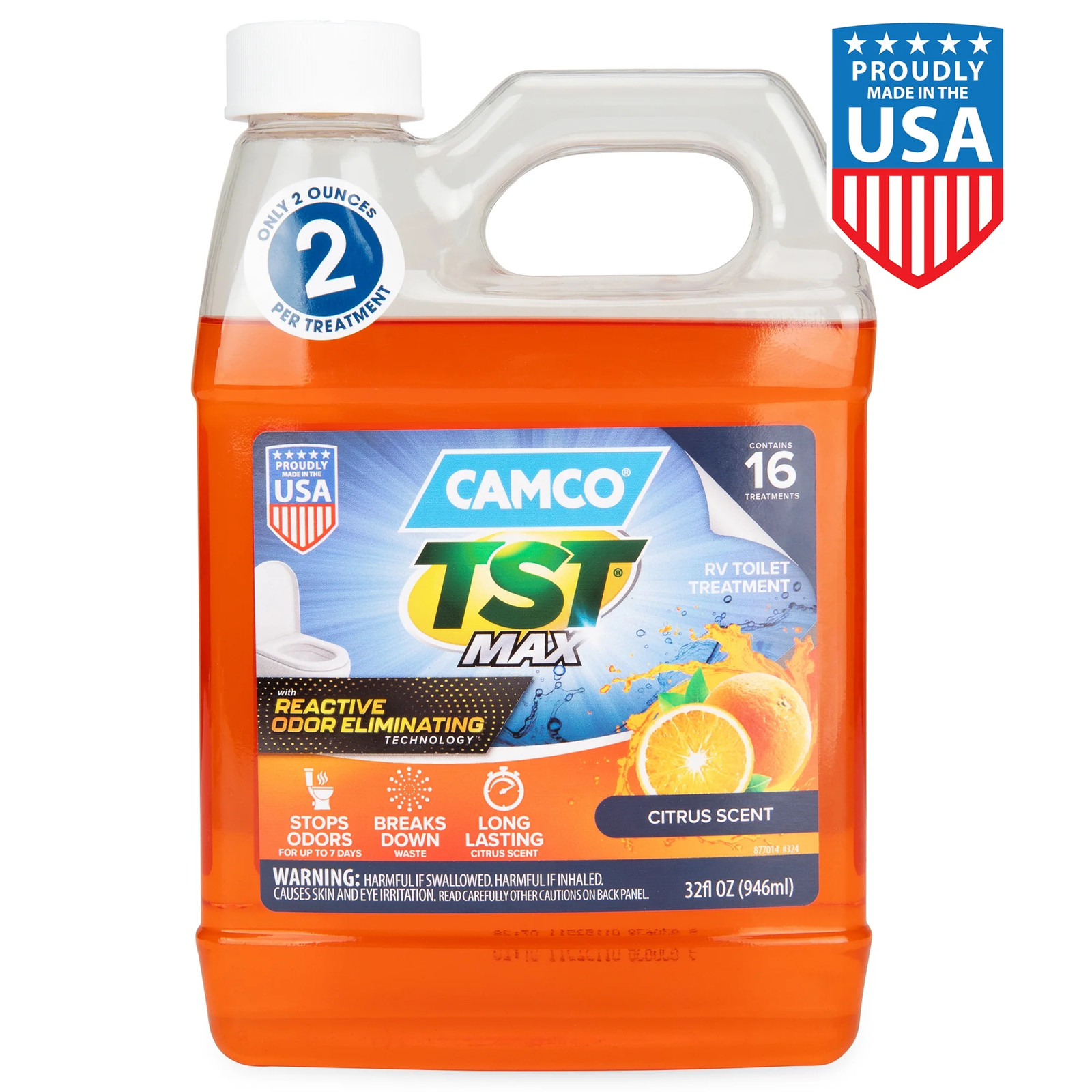 Camco TST MAX RV Toilet Treatment Ultra Concentrated 32oz