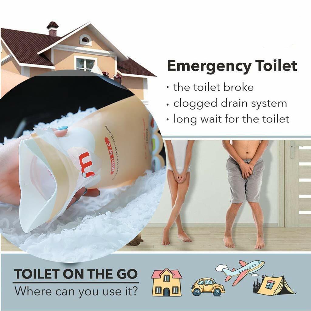 Disposable Urine Bag 4 pcs/Set Unisex Emergency Toilet Pee Vomit Bags Portable