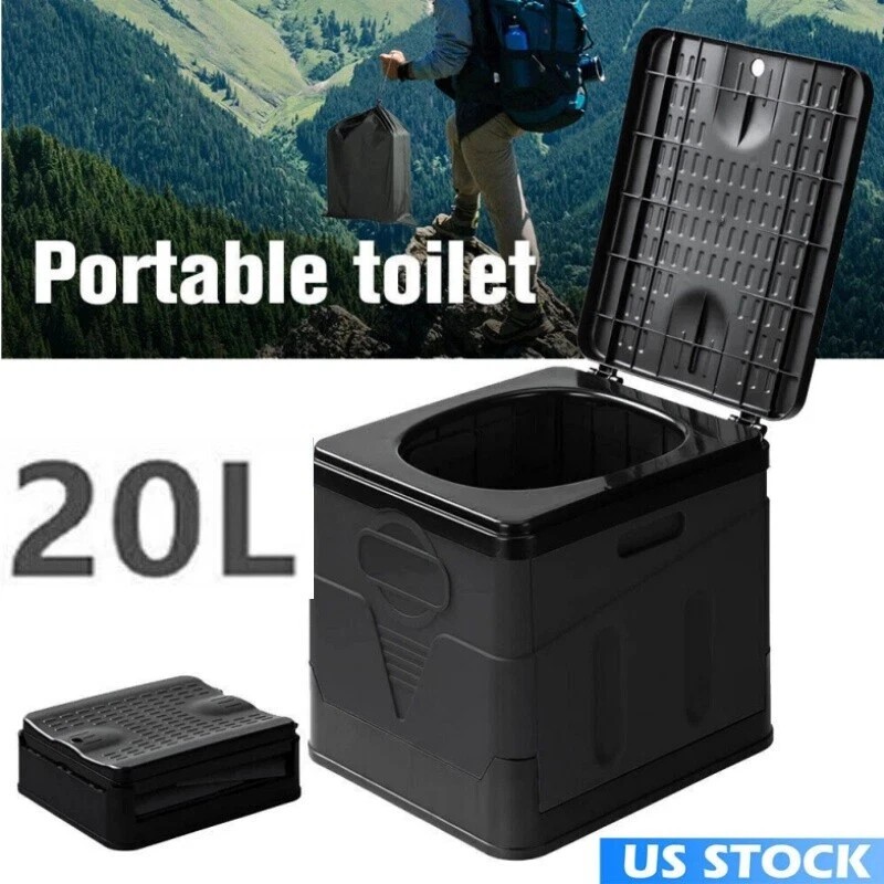 20L Portable Folding Toilet Car Outdoor Travel Potty for Camping Hiking Beach S