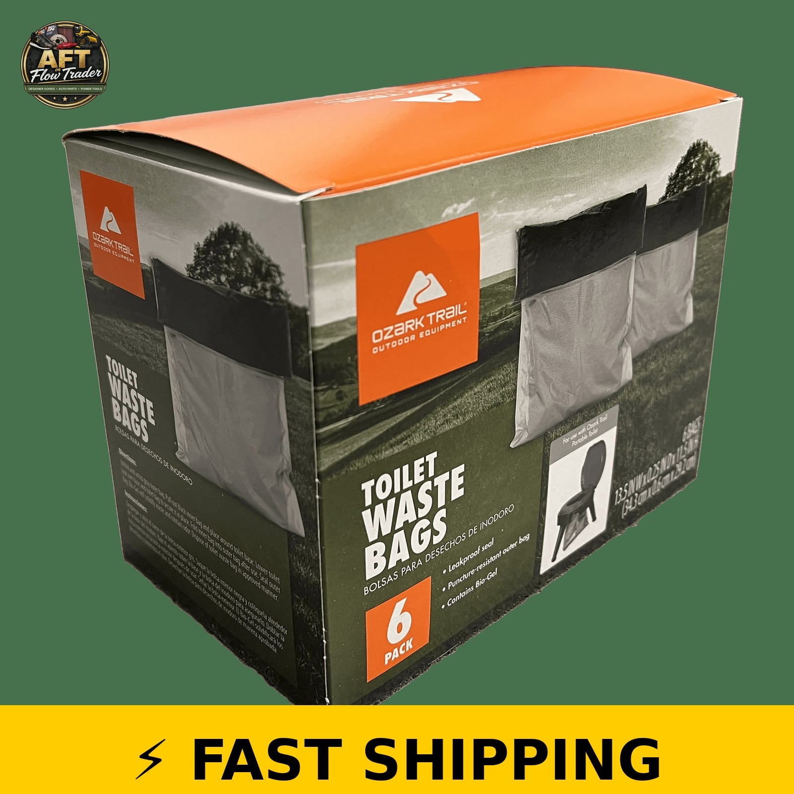 Ozark Trail Portable Toilet Waste Bags – 6 Count