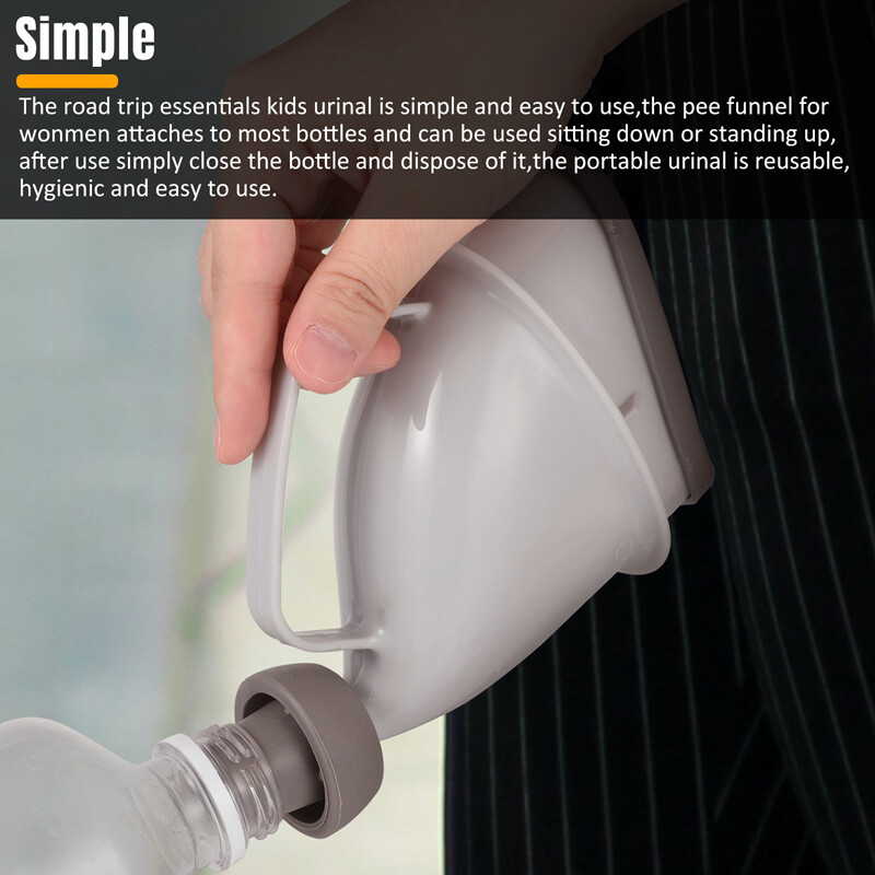 3Pack Portable Potty Pee Funnel Men Women Emergency Urinal Outdoor Toilet Device