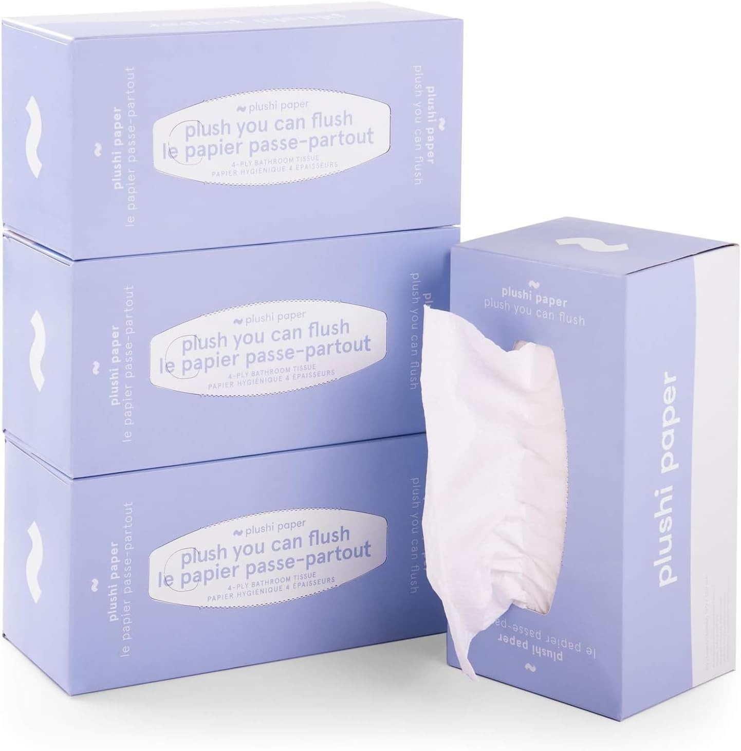 Septic Safe Tube Free Toilet Paper- 4-Ply, Quick-Dissolving, Biodegradable Ti…