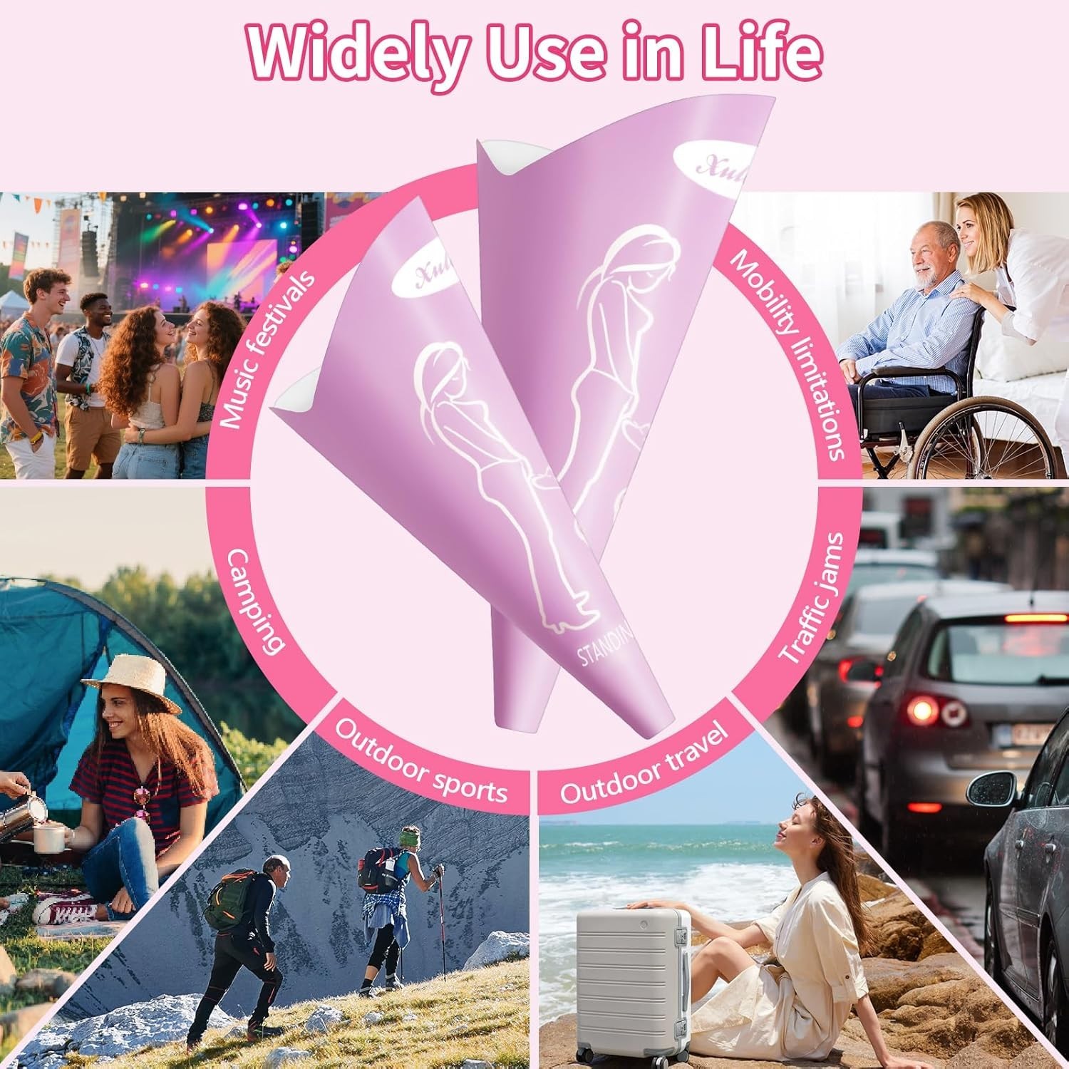 Disposable Female Urination Device, 10PCS Portable Pee Funnel for Women, Port…