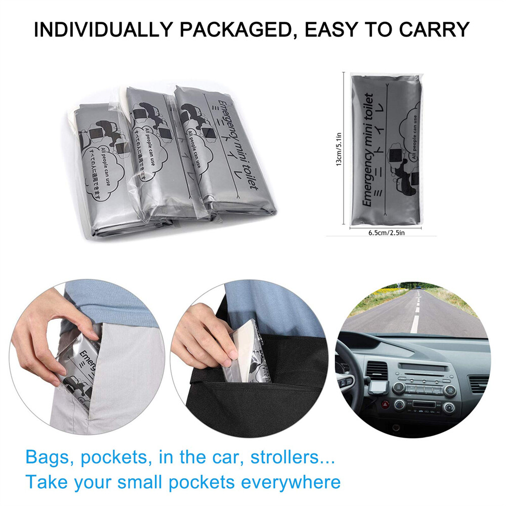 5/10pcs Emergency Portable Car Urine Bag 700ml Mini Toilet Urine Bag Disposable