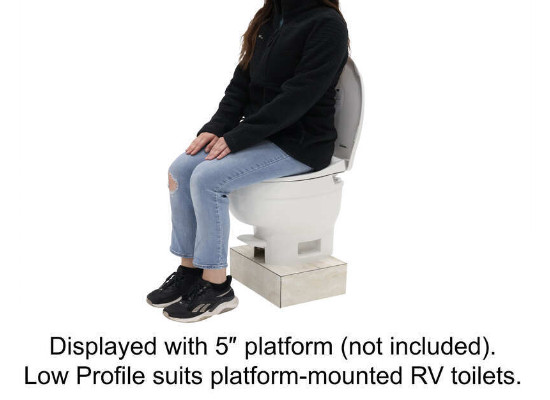 Thetford Aqua-Magic VI RV Toilet – Low Profile – Round Bowl – Slow Close Lid – W