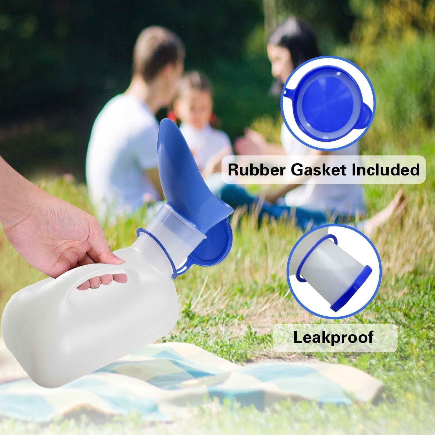 Leakproof Travel Urinal for Men, Women & Kids – Includes Funnel & Sealed Lid