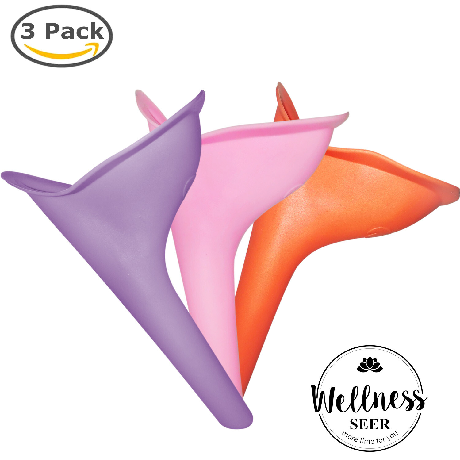 3PCS Reusable Portable Urinal Women Female Travel Camping Travel Toilet