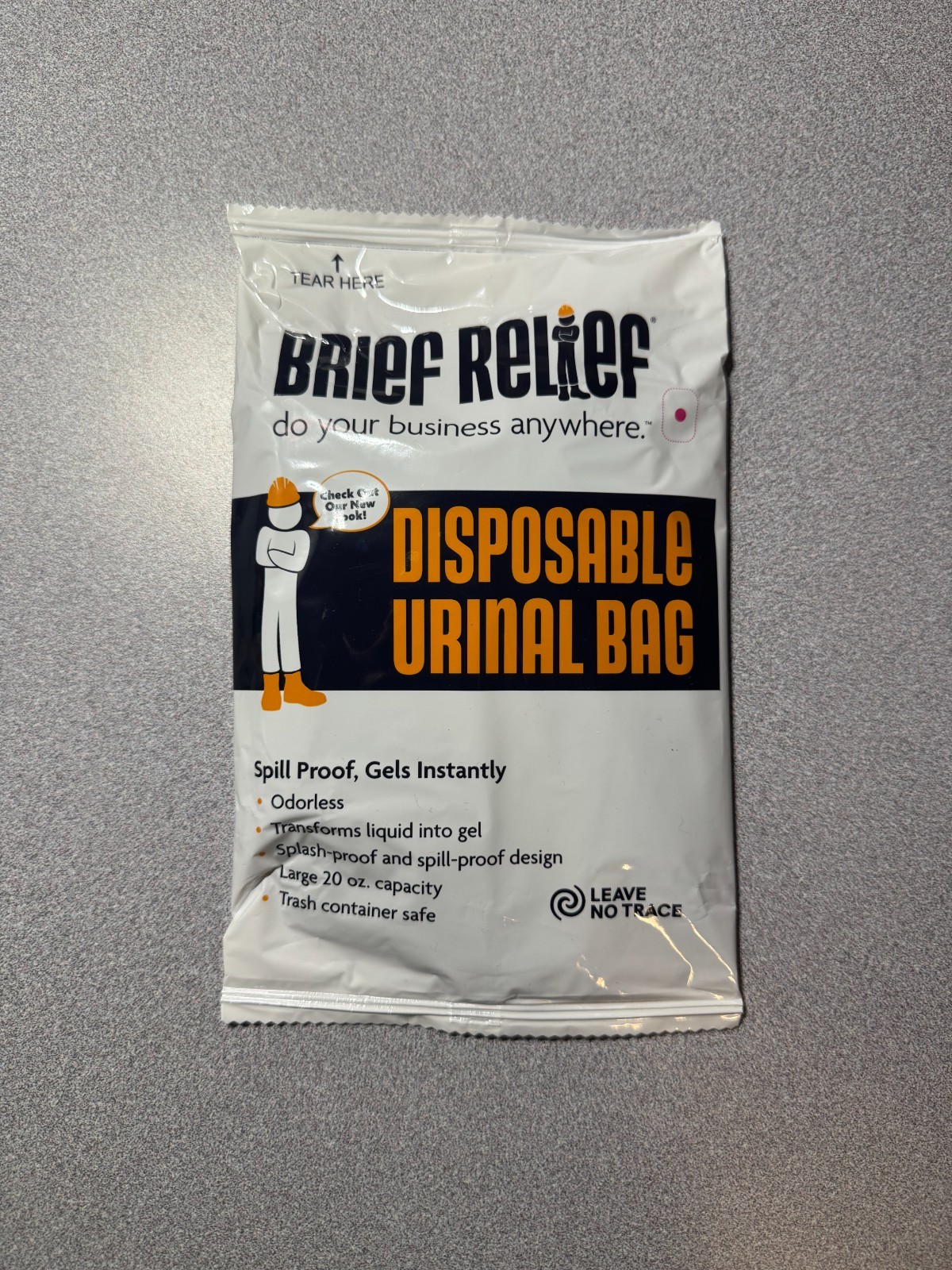 Pack of 10 Brief Relief BR608 Disposable Urinal Bag