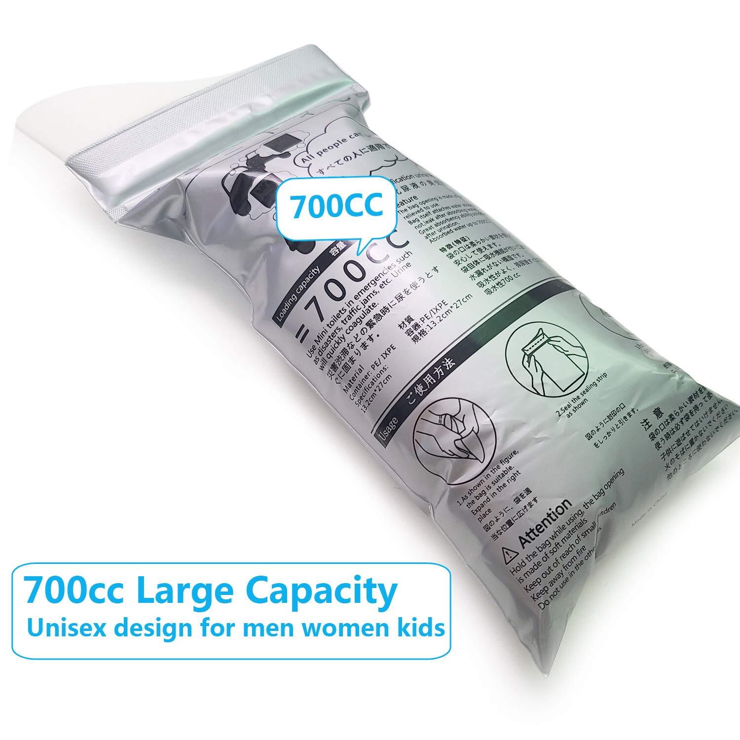 16 PCS Disposable Emergency Urinal Bag,Travel Pee Portable Camping Pee Bags